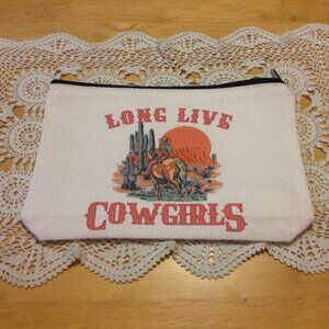 Cosmetic / makeup / toiletry bag, long live cowgirls
